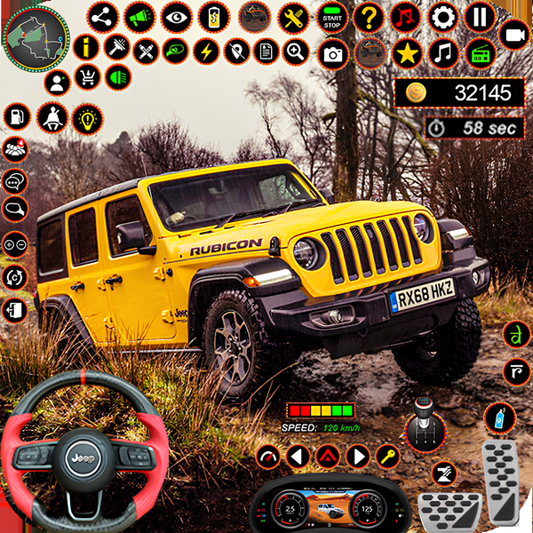 4x4 Jeep Driving: Offroad Game - Gameplay image of android game