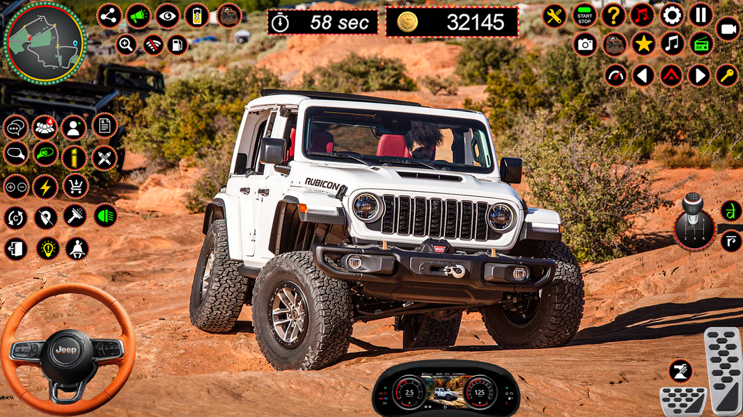 4x4 Jeep Driving: Offroad Game - Gameplay image of android game