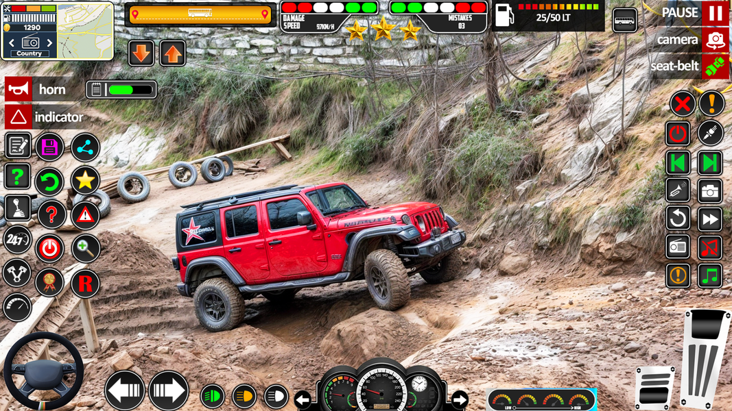 Hill Jeep Driving Game ۲۰۲۵ - عکس بازی موبایلی اندروید