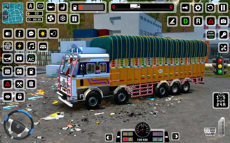 Us Truck Game Simulator 3d - Gameplay image of android game