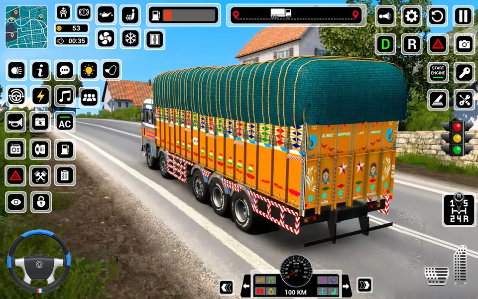 Us Truck Game Simulator 3d - Gameplay image of android game