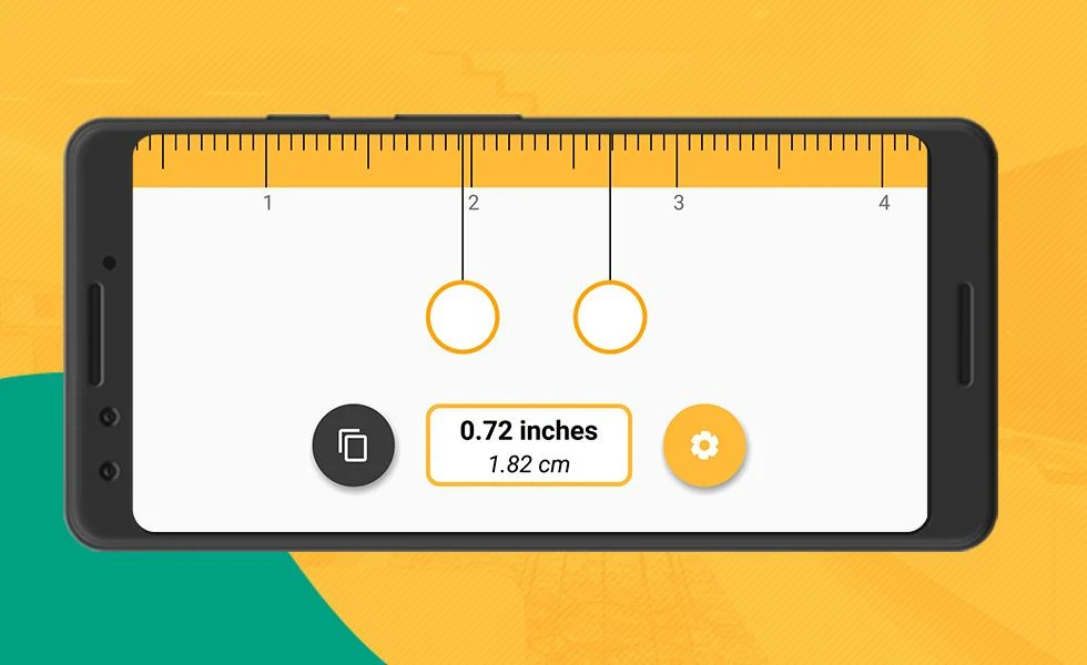 Pocket Ruler - Measure in inch - Image screenshot of android app