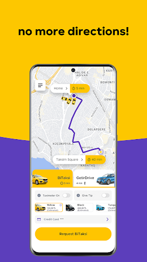 bitaksi - your closest taxi! - Image screenshot of android app