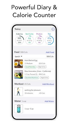 Carb & Keto Manager - Aspire - Image screenshot of android app