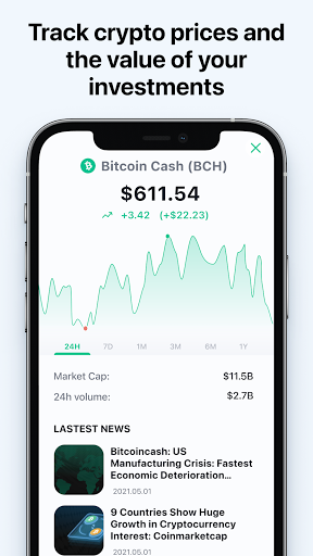 Bitcoin.com Wallet: Buy, Sell - Image screenshot of android app