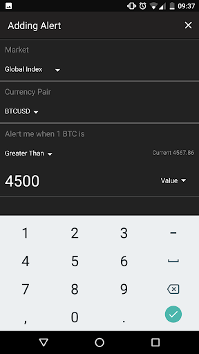 BitcoinAverage: Bitcoin & Crypto Price Ticker - عکس برنامه موبایلی اندروید