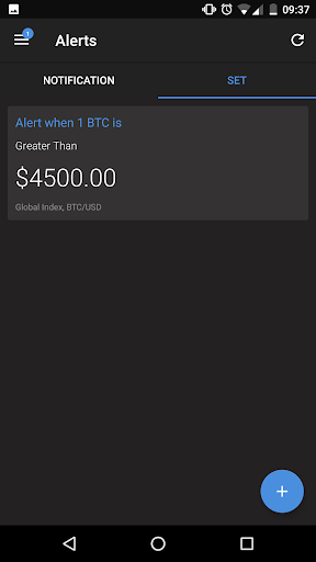 BitcoinAverage: Bitcoin & Crypto Price Ticker - عکس برنامه موبایلی اندروید