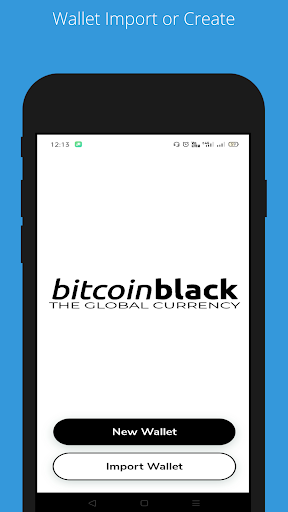 Bitcoin Black Wallet - Image screenshot of android app