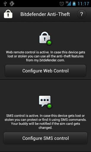 Bitdefender Anti-Theft - Image screenshot of android app
