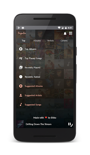 Impulse - Music Player - عکس برنامه موبایلی اندروید
