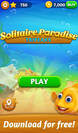 Solitaire Paradise: Tripeaks - عکس بازی موبایلی اندروید