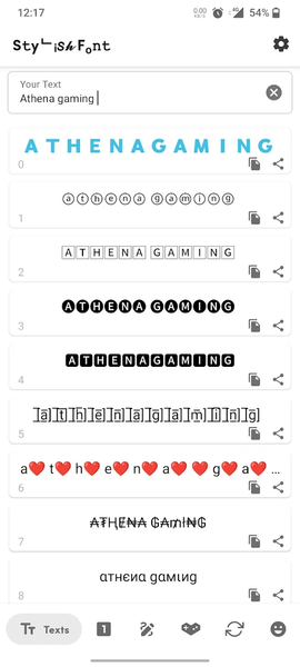 Font Generator : Stylish Text - عکس برنامه موبایلی اندروید