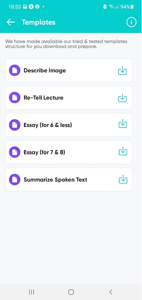 PTE Exam Practice - AlfaPTE - عکس برنامه موبایلی اندروید