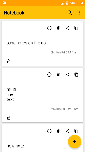Notebook - Image screenshot of android app