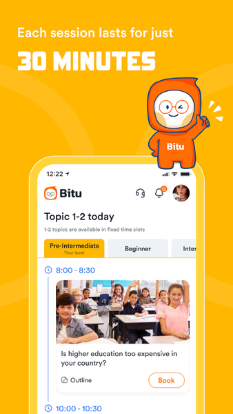 Bitu - Let’s Speak English - عکس برنامه موبایلی اندروید
