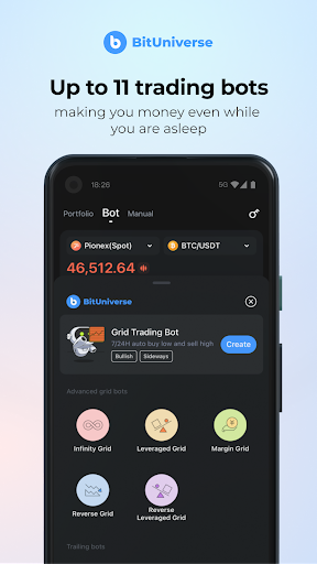 BitUniverse:Crypto Trading Bot - Image screenshot of android app