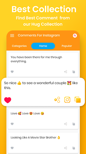Comment for Instagram - Image screenshot of android app