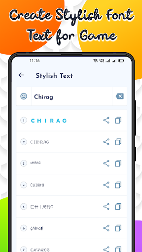 Stylish Text for WhatsApp - Stylish Font - عکس برنامه موبایلی اندروید