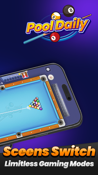 DailyPool - 8 Ball Snooker - Gameplay image of android game