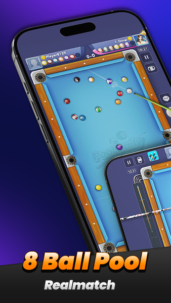 DailyPool - 8 Ball Snooker - Gameplay image of android game