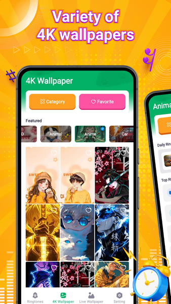 Ringtones Music: Wallpapers - عکس برنامه موبایلی اندروید