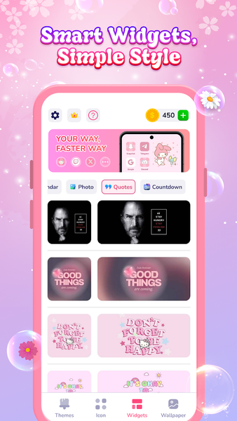 Themes Wallpapers and Widget - عکس برنامه موبایلی اندروید