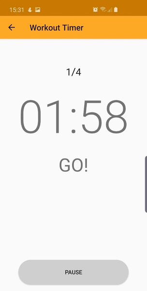 Workout Timer - Image screenshot of android app