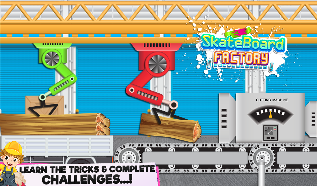 Skateboard craft Factory - Gameplay image of android game