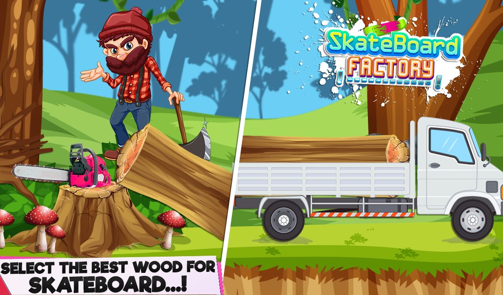 Skateboard craft Factory - Gameplay image of android game