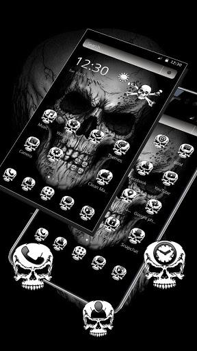 Black Death Skull Theme - Image screenshot of android app