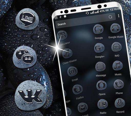 Black Stone Launcher Theme - Image screenshot of android app
