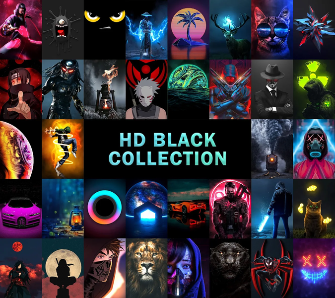 Black Wallpaper HD Background - عکس برنامه موبایلی اندروید