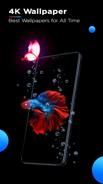 Black Wallpaper ۴K HD Live - عکس برنامه موبایلی اندروید