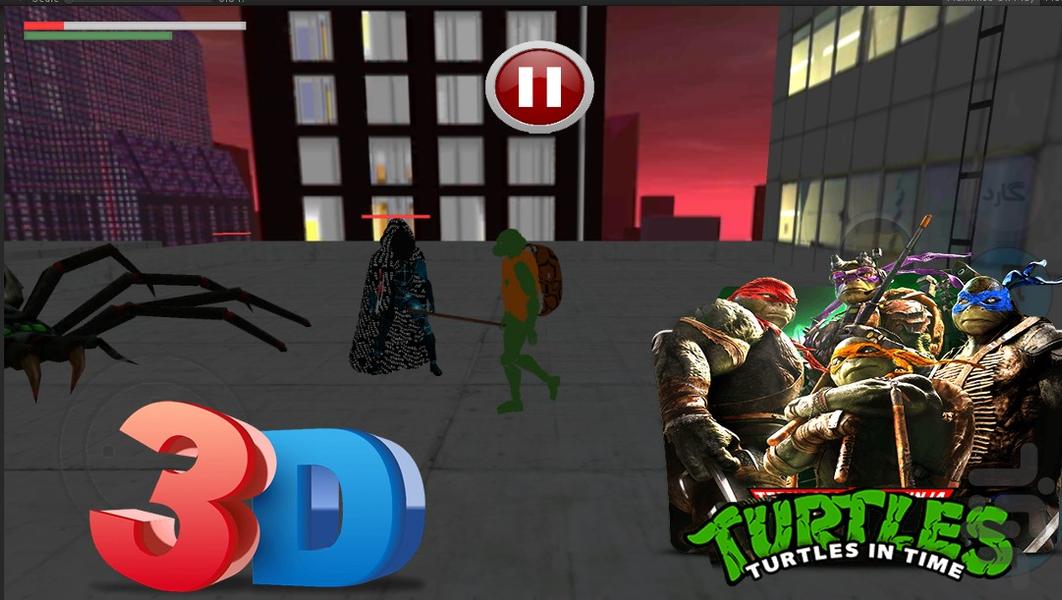 لاک پشت های نینجا سیاه - Gameplay image of android game