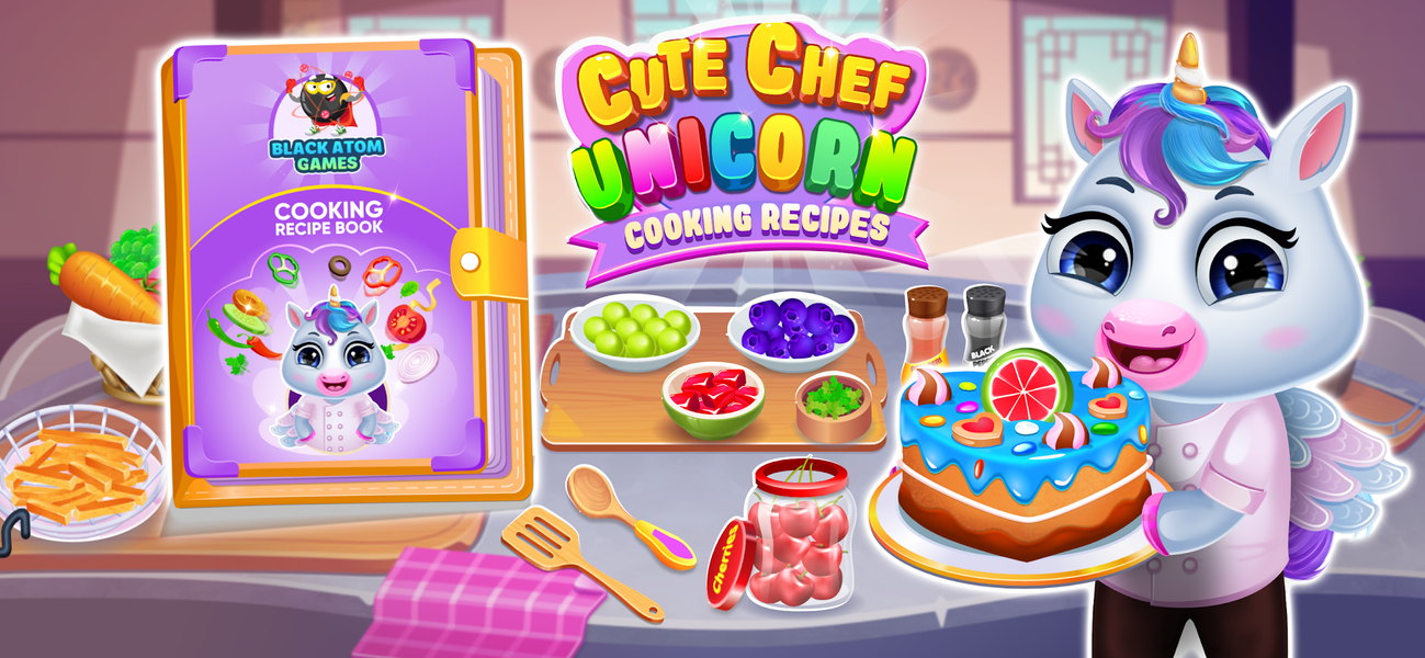 Cute Chef Unicorn Cook Recipes - عکس بازی موبایلی اندروید
