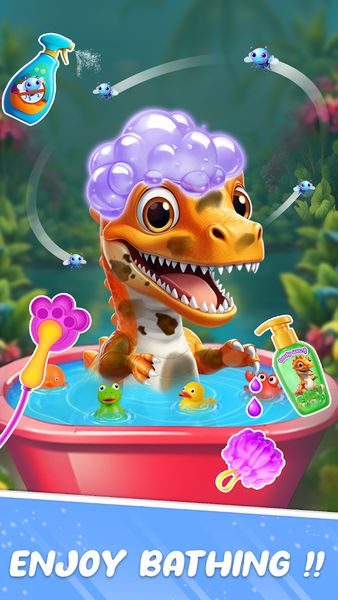 Newborn dino babysitter - Cute - Gameplay image of android game