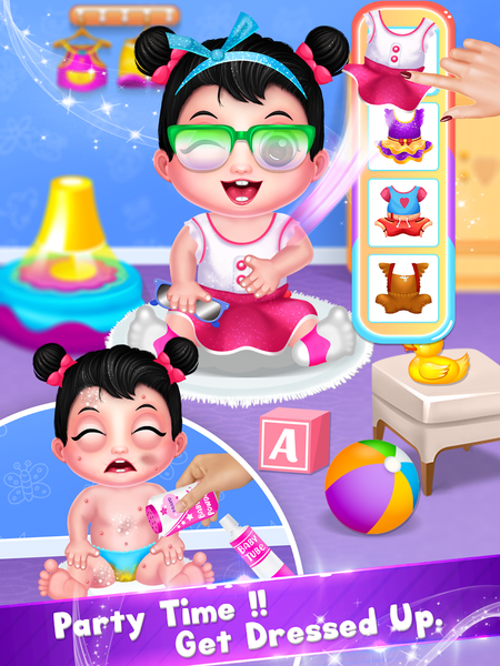 Newborn girl babysitter care - عکس برنامه موبایلی اندروید