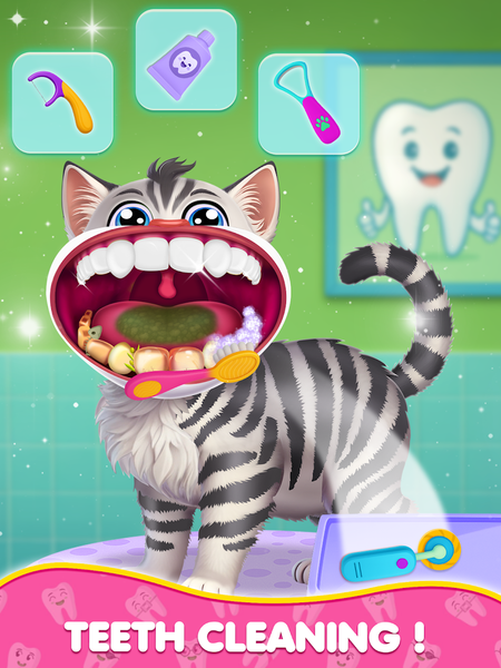 Meow Cat Care game - Pet care - Gameplay image of android game
