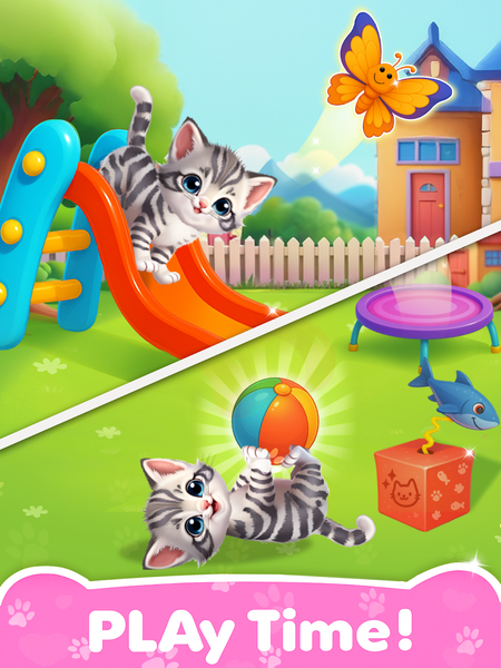 Meow Cat Care game - Pet care - Gameplay image of android game