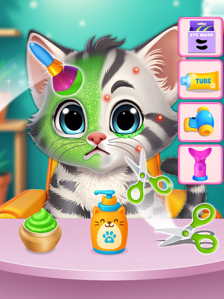Meow Cat Care game - Pet care - Gameplay image of android game