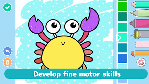 Coloring games for kids Learn - Gameplay image of android game