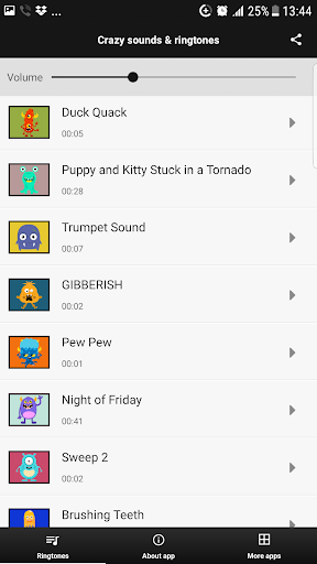 Crazy Sounds & Ringtones - عکس برنامه موبایلی اندروید