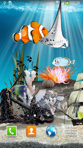 3D Aquarium Live Wallpaper - Image screenshot of android app