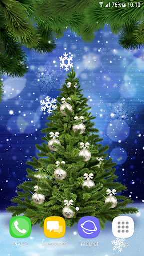 Beautiful Christmas Live Wallpaper - Image screenshot of android app