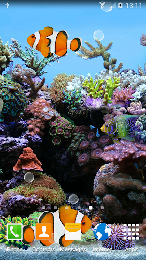 Coral Fish 3D Live Wallpaper - Image screenshot of android app