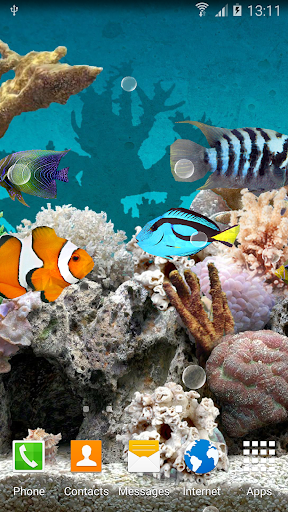 Coral Fish 3D Live Wallpaper - Image screenshot of android app