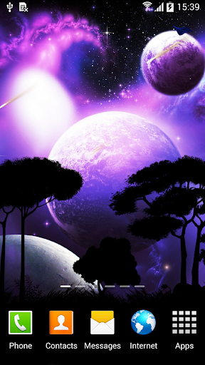 Night Sky Live Wallpaper - Image screenshot of android app