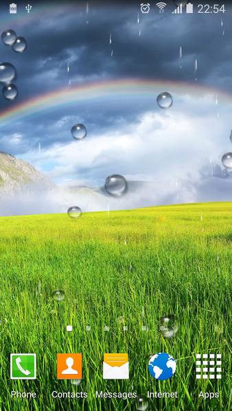 Rainbow Live Wallpaper - Image screenshot of android app