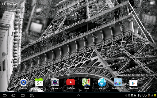 Rainy Paris Live Wallpaper - Image screenshot of android app