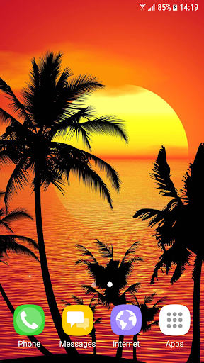 Tropical Live Wallpaper - Image screenshot of android app